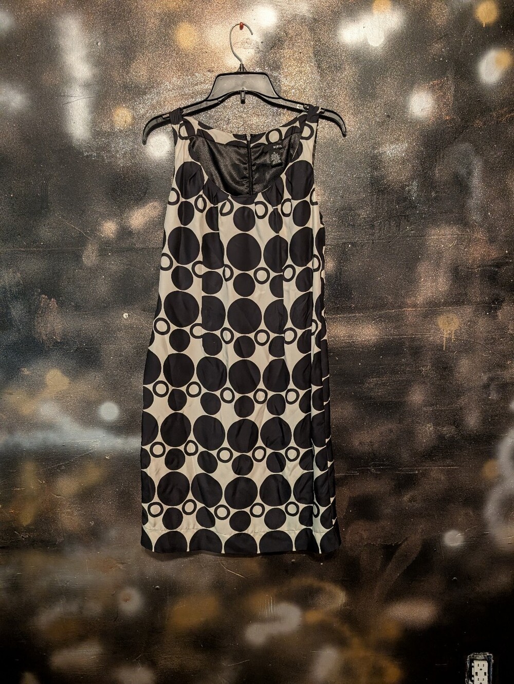 Mixit Black and White Polka Dot Mini Dress